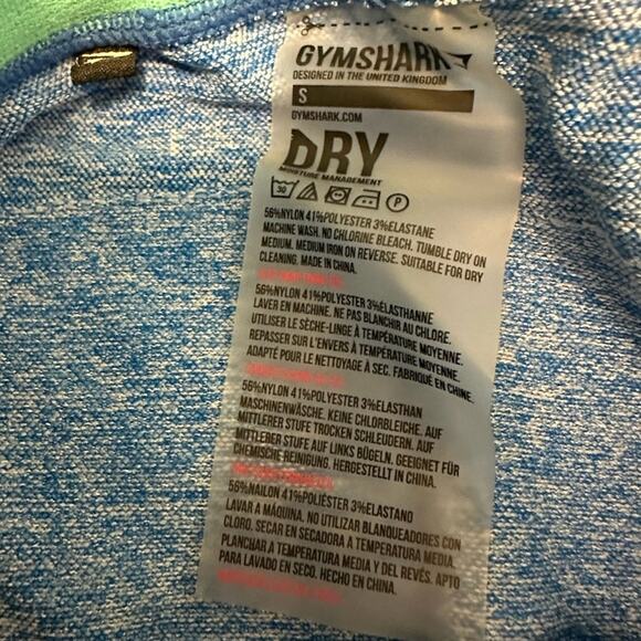 Gymshark Compression Leggings Women's Sz Small Blue Seamless Gym Workout Active - Picture 6 of 7